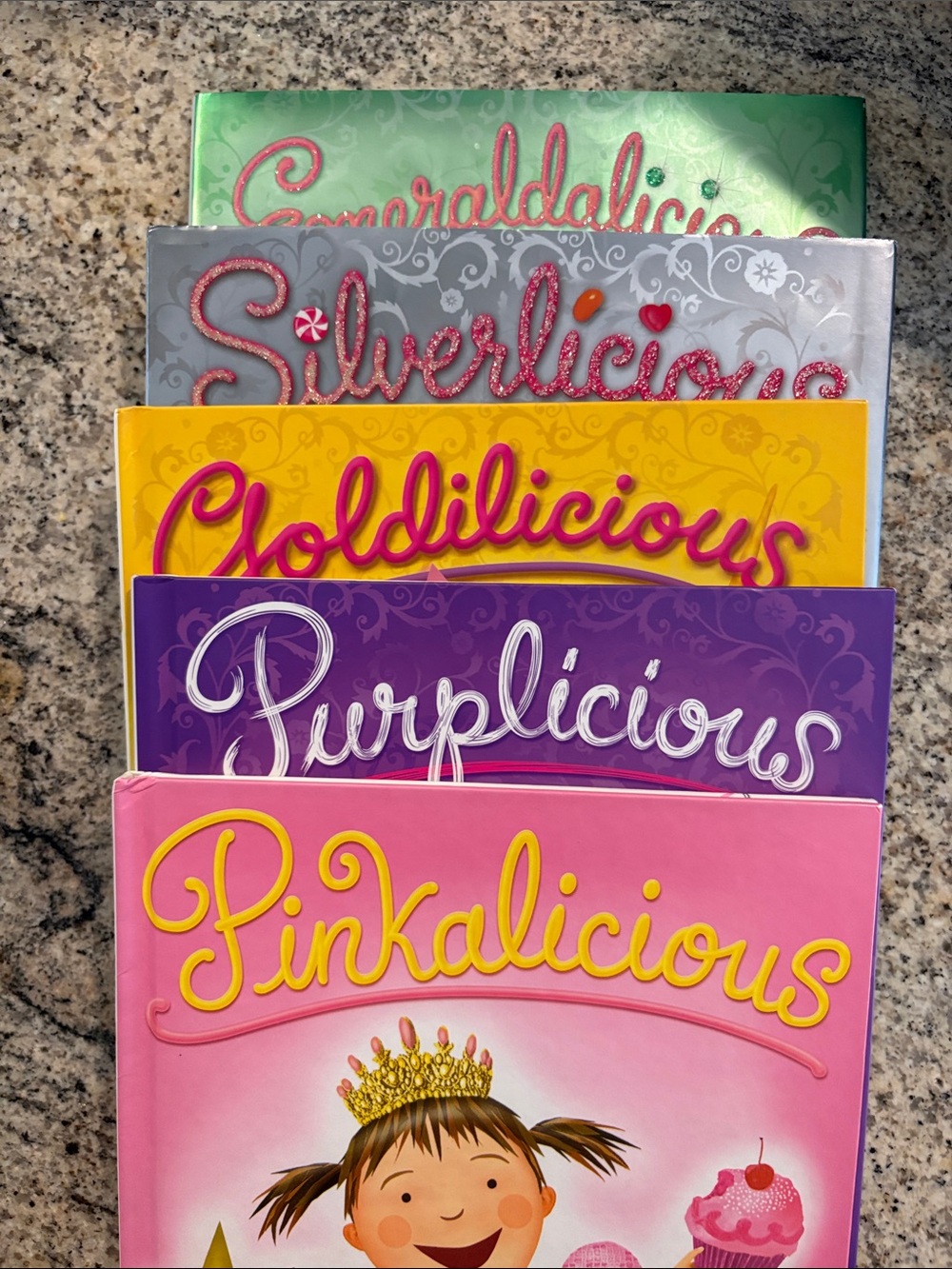 Pinkalicious Book Set - Pink, Purple, Yellow, Silver, Green